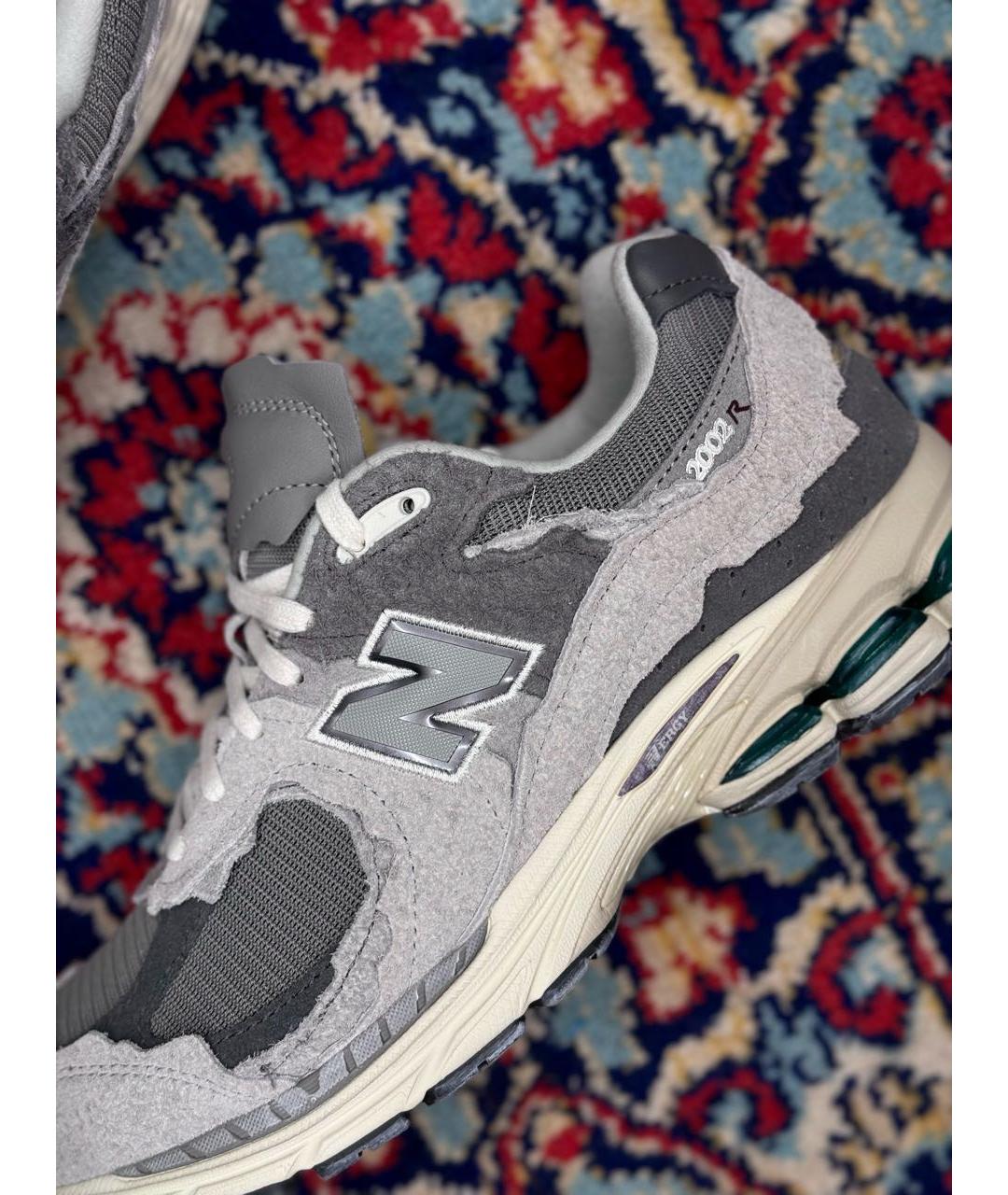 NEW BALANCE Серые замшевые низкие кроссовки / кеды, фото 4