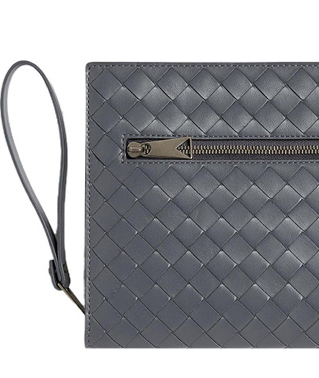 BOTTEGA VENETA Серая папка для документов, фото 4