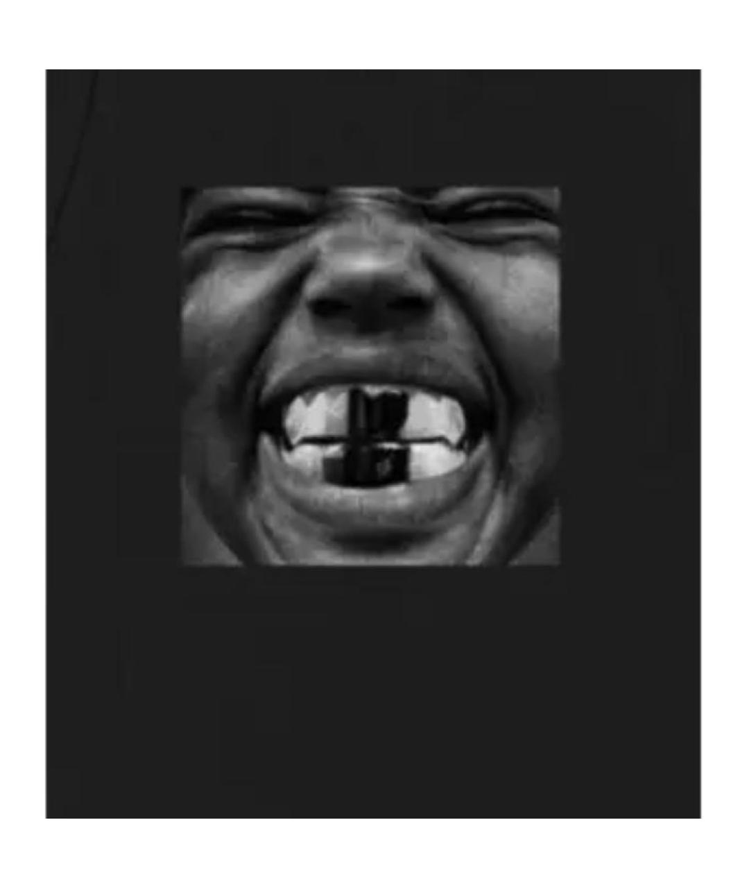 YEEZY Черная хлопковая футболка, фото 2