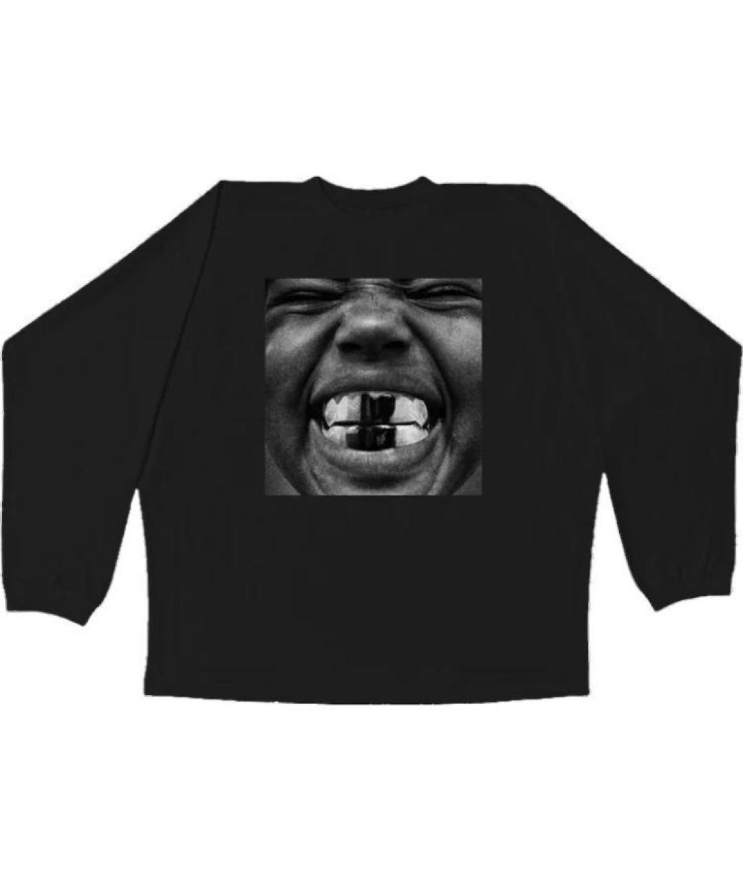 YEEZY Черная хлопковая футболка, фото 1