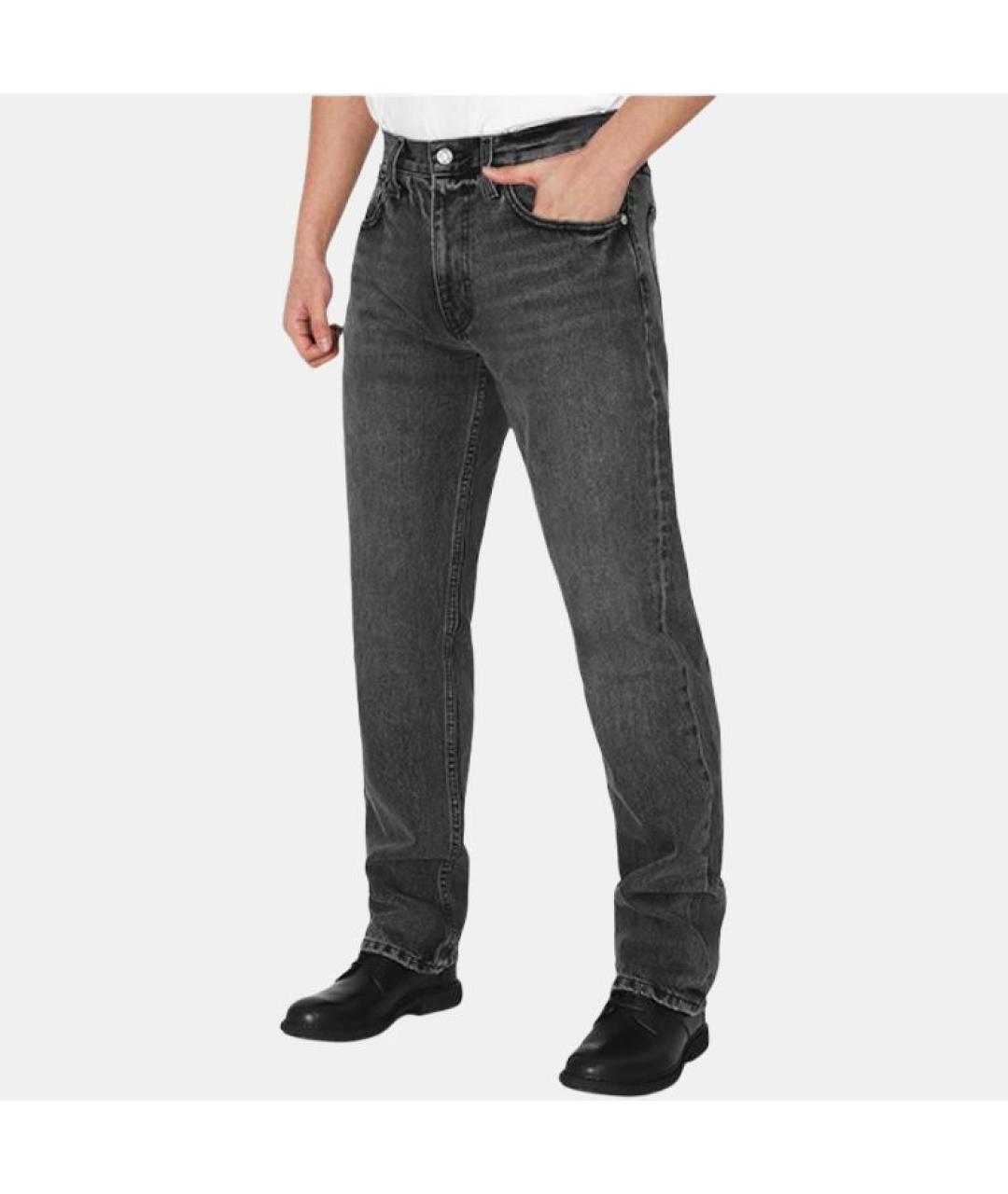 YEEZY Серые прямые джинсы, фото 4