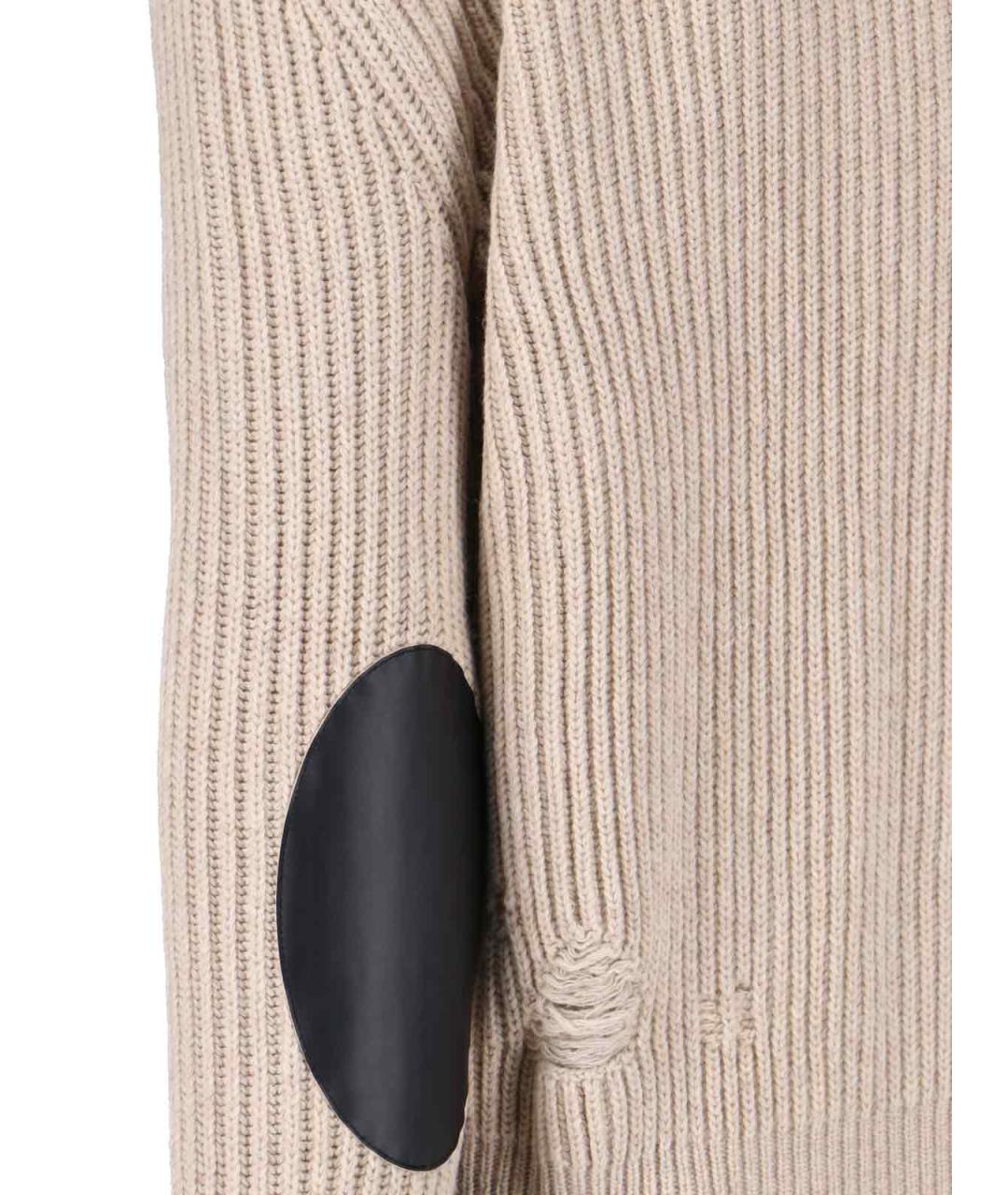 MM6 MAISON MARGIELA Бежевый шерстяной кардиган, фото 2