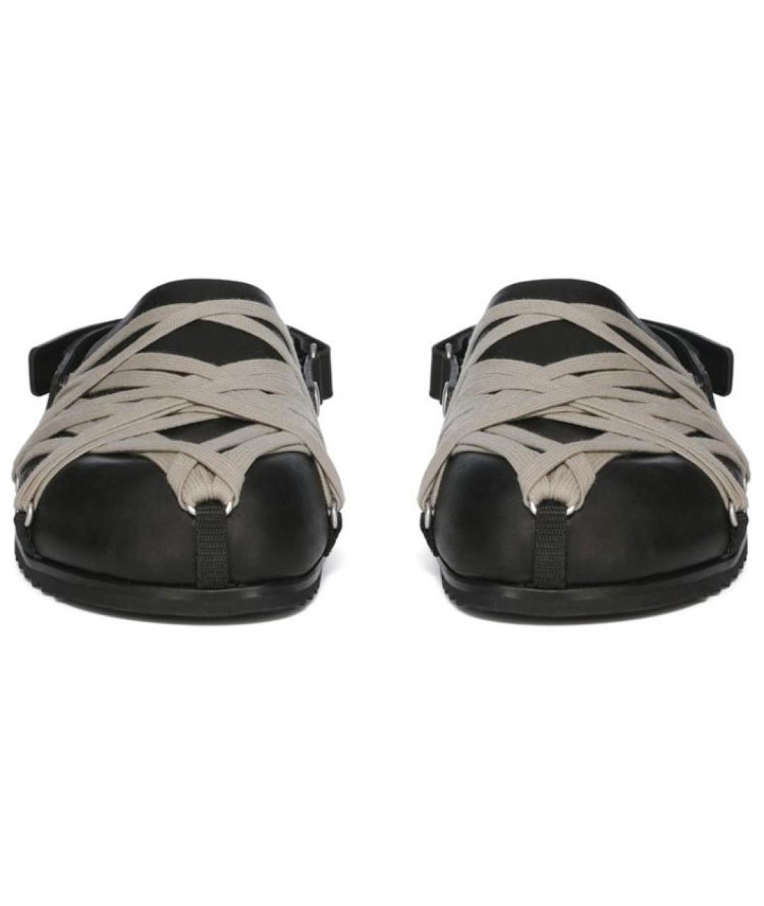 RICK OWENS Черные кожаные лоферы, фото 3