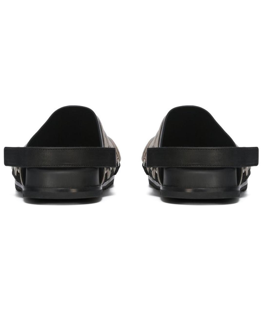 RICK OWENS Черные кожаные лоферы, фото 4