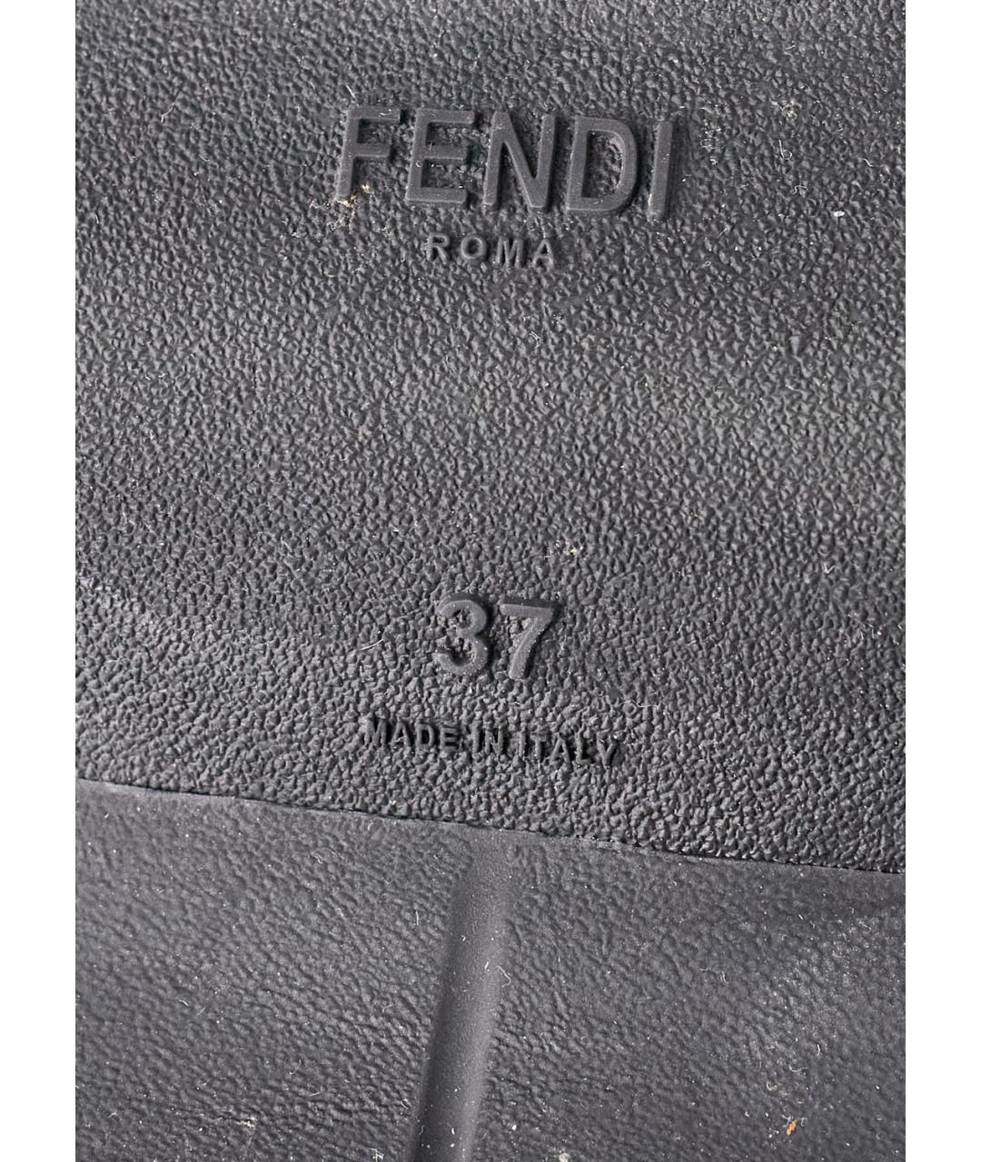 FENDI Мульти текстильные кроссовки, фото 5