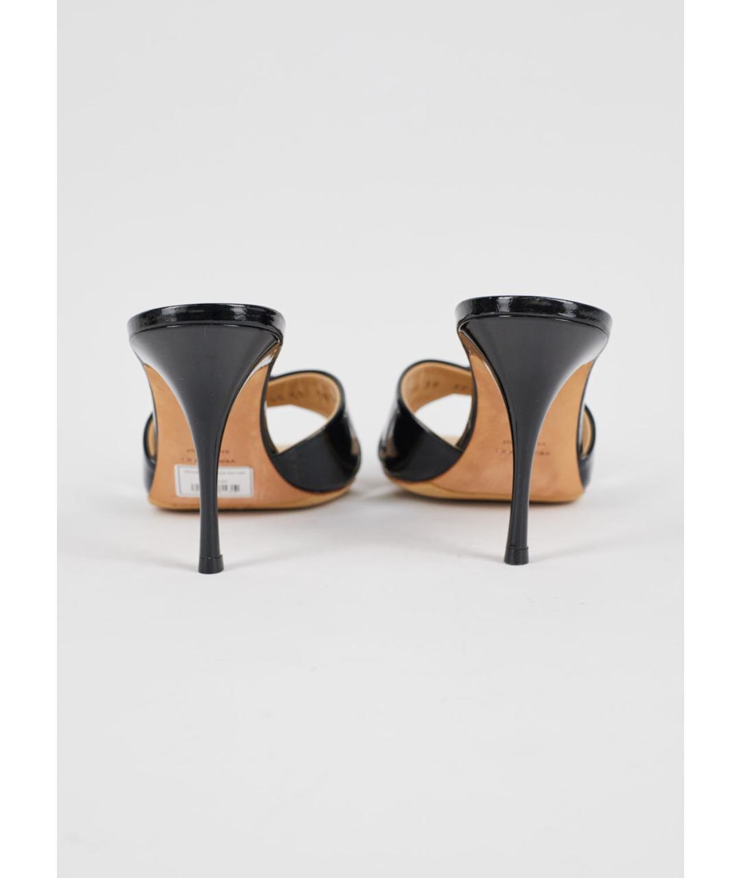 GIUSEPPE ZANOTTI DESIGN Черные мюли из лакированной кожи, фото 4