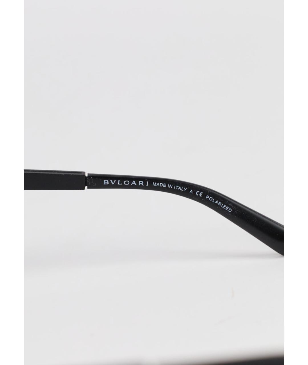 BVLGARI Черные пластиковые солнцезащитные очки, фото 5