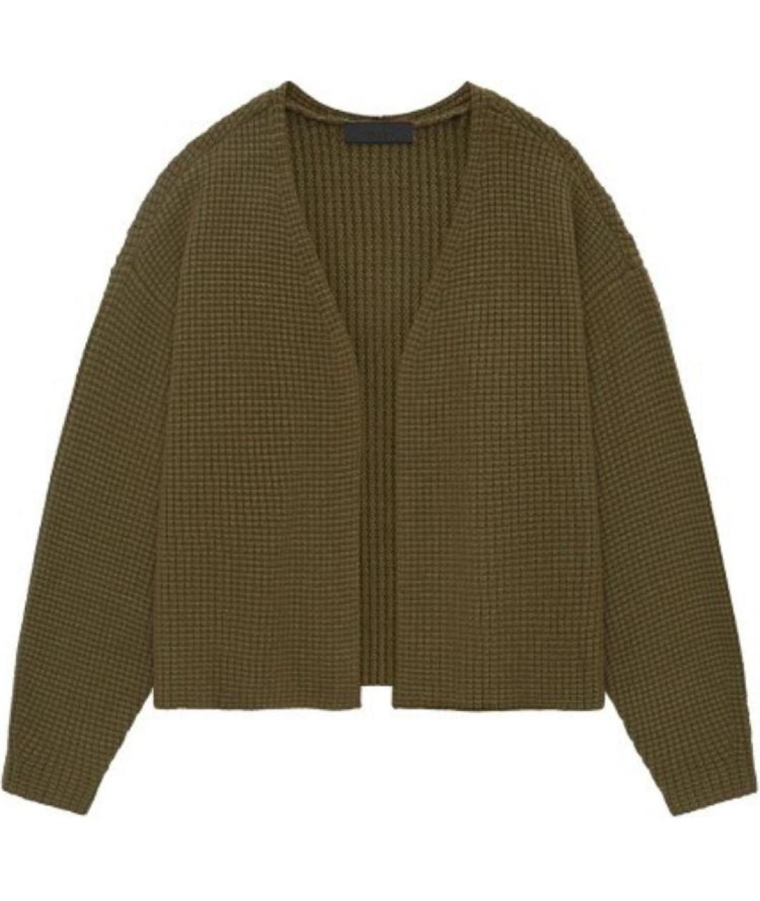 FEAR OF GOD ESSENTIALS Хаки кардиган, фото 1