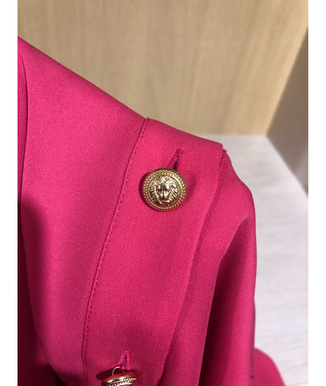 BALMAIN Розовая шелковая блузы, фото 4