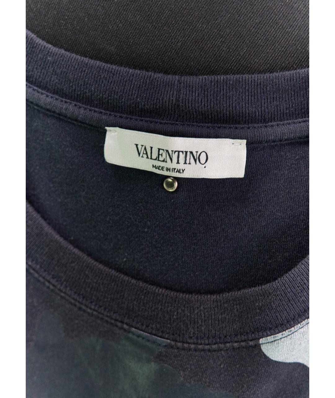 VALENTINO Серая хлопковая футболка, фото 3