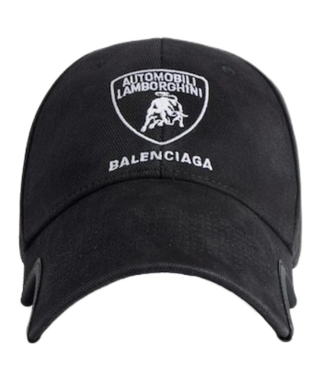 BALENCIAGA Черная хлопковая кепка/бейсболка, фото 1
