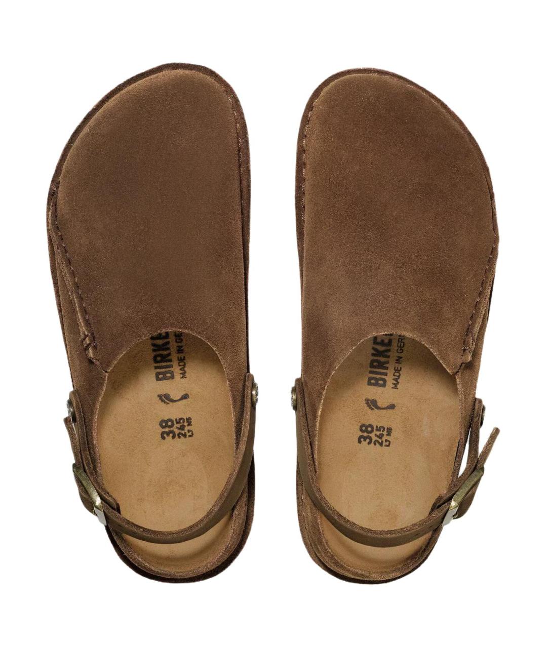 BIRKENSTOCK Коричневые замшевые кроссовки, фото 4