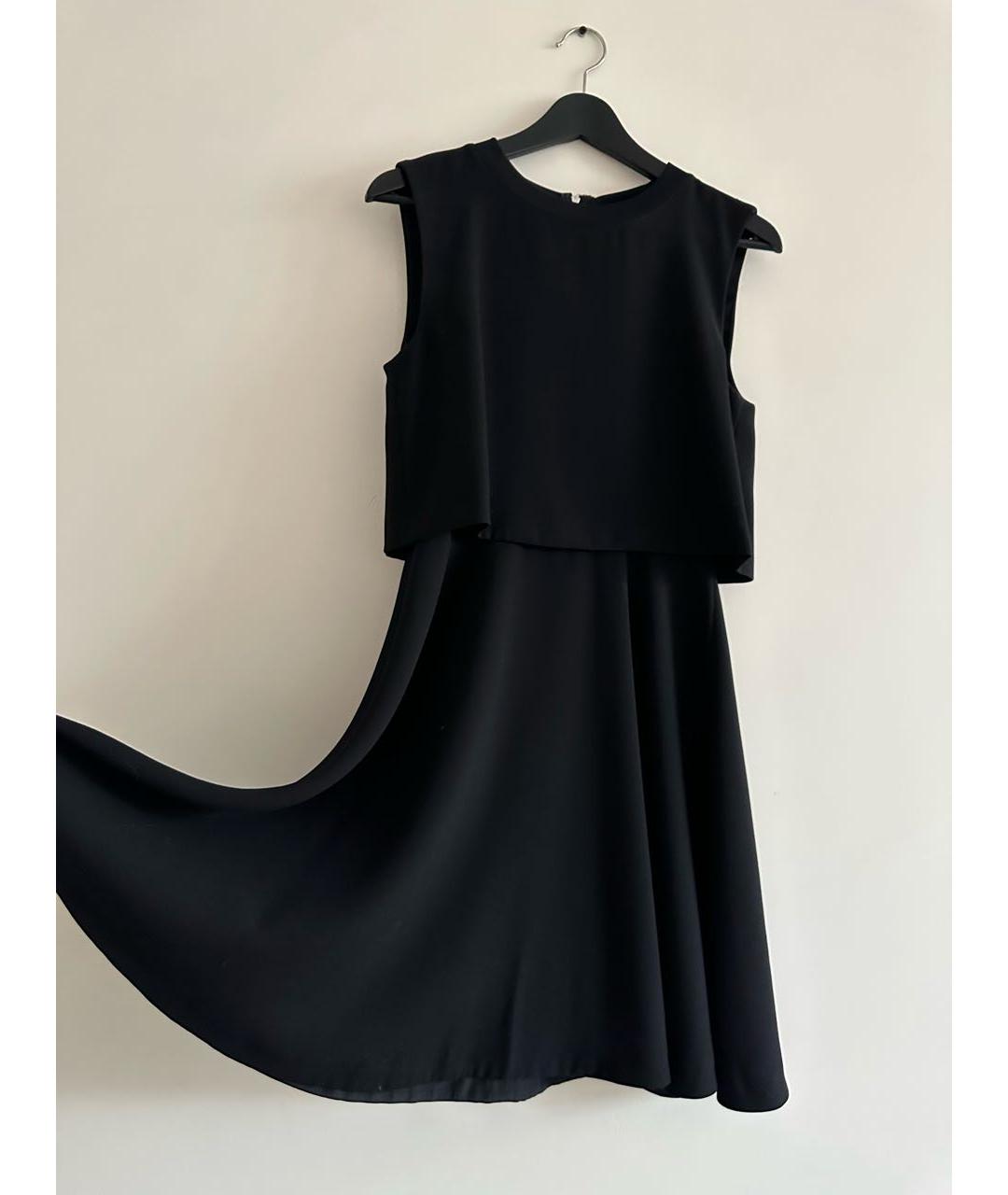 SPORT MAX CODE Черное вискозное повседневное платье, фото 5