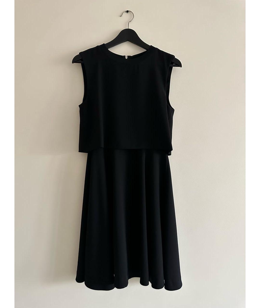 SPORT MAX CODE Черное вискозное повседневное платье, фото 2