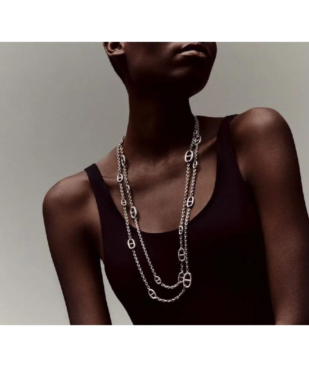 HERMES Серебряная серебряная цепочка, фото 5