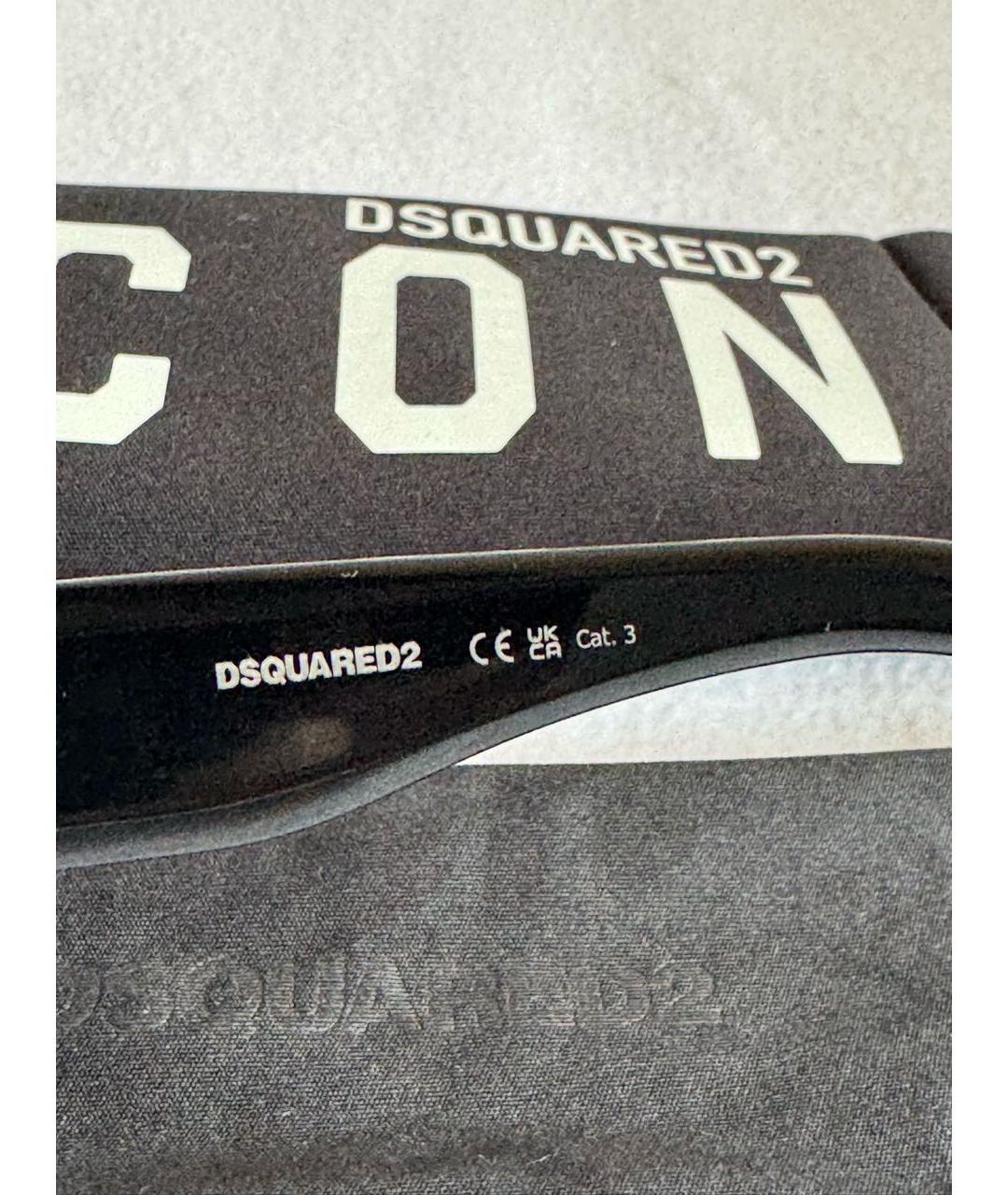 DSQUARED2 Черные пластиковые солнцезащитные очки, фото 5