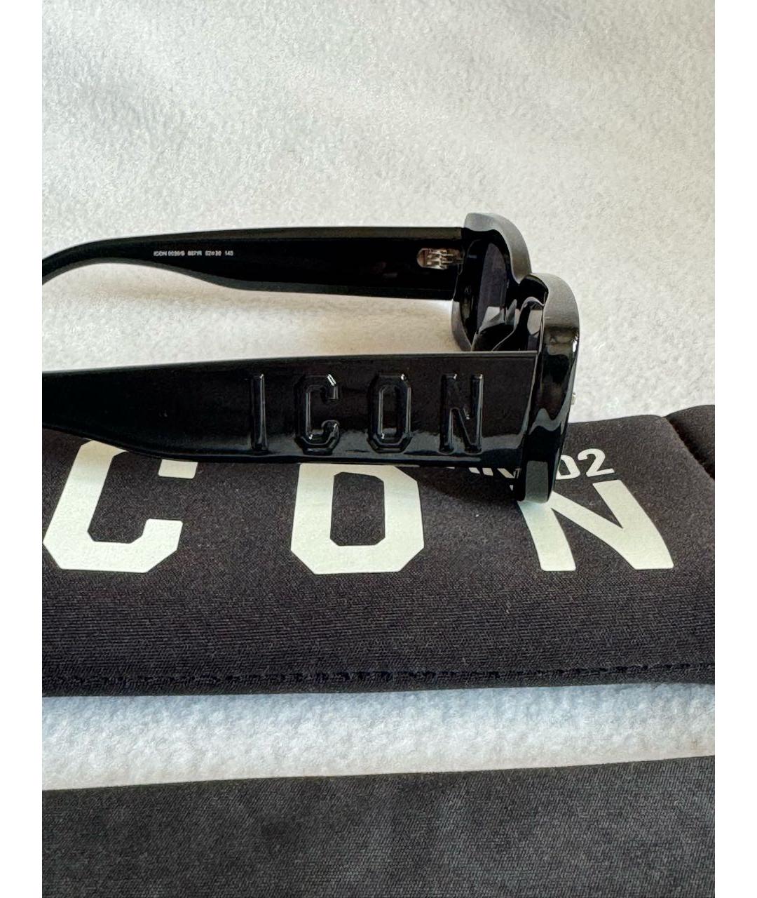 DSQUARED2 Черные пластиковые солнцезащитные очки, фото 4