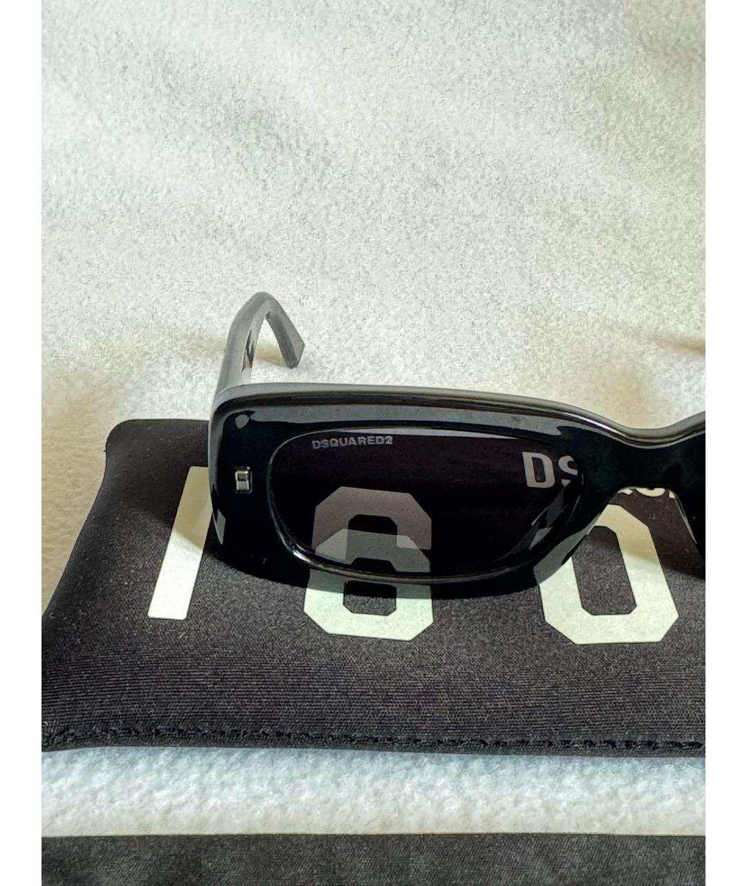 DSQUARED2 Черные пластиковые солнцезащитные очки, фото 3