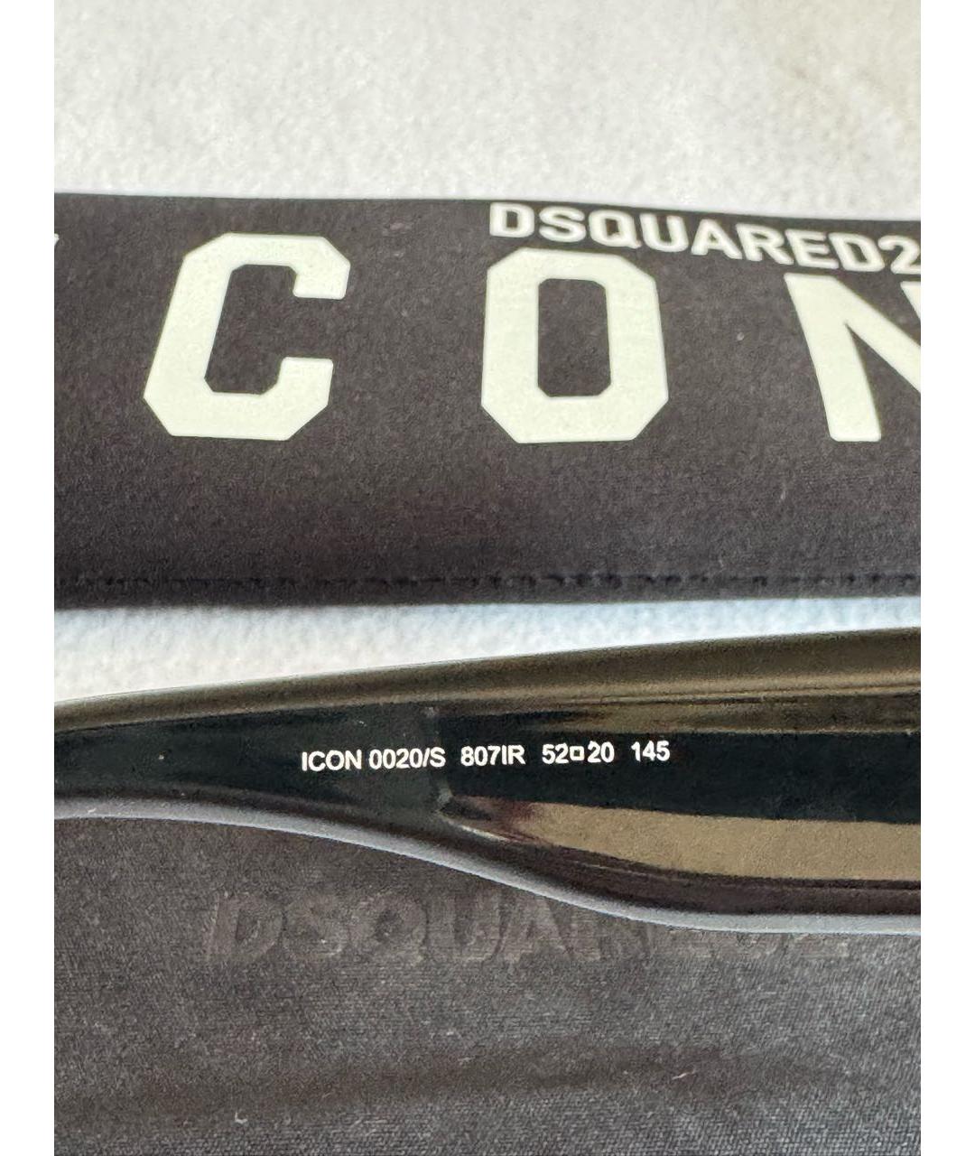 DSQUARED2 Черные пластиковые солнцезащитные очки, фото 6