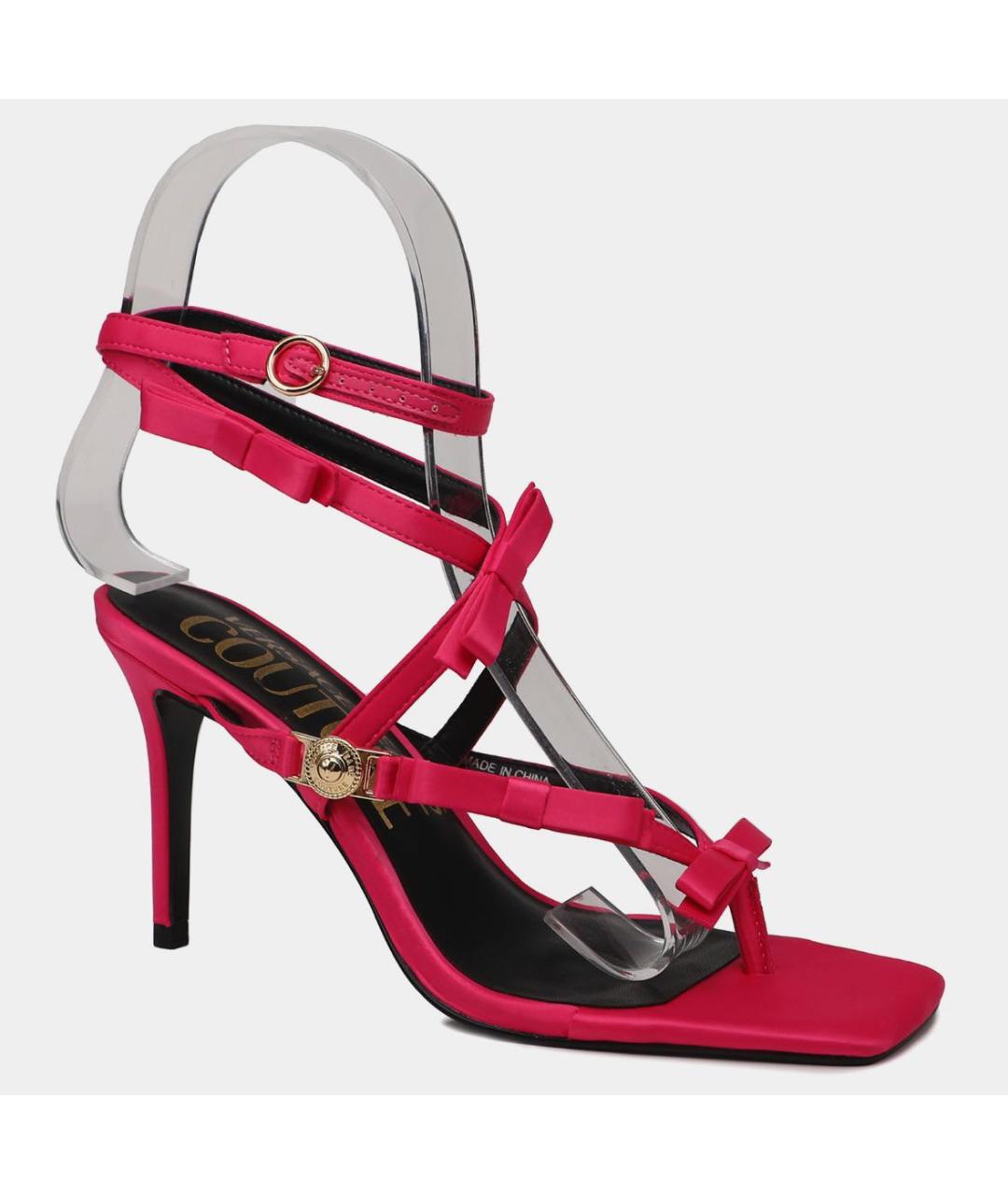 VERSACE JEANS COUTURE Фуксия босоножки, фото 5