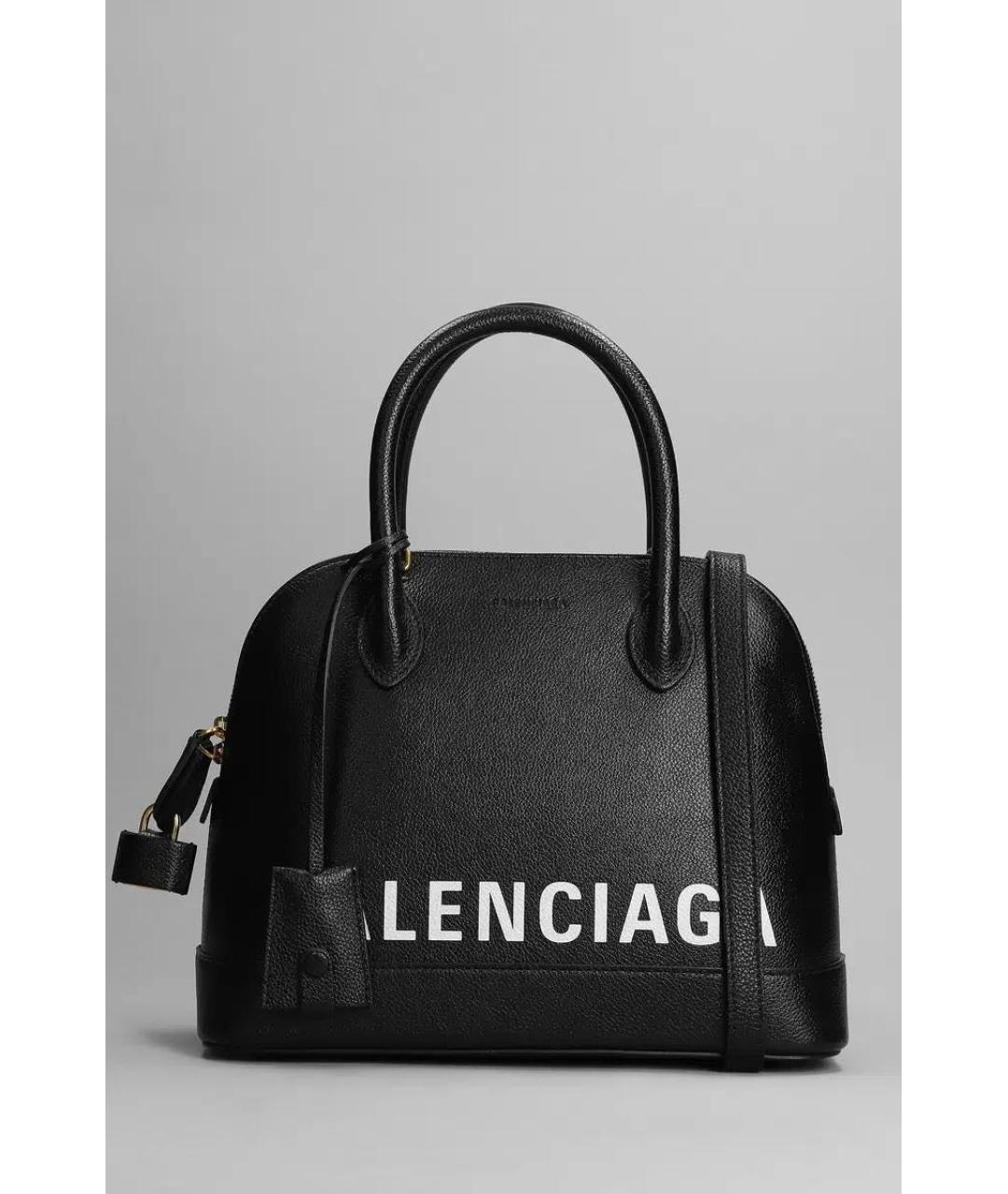 BALENCIAGA Черная кожаная сумка с короткими ручками, фото 7