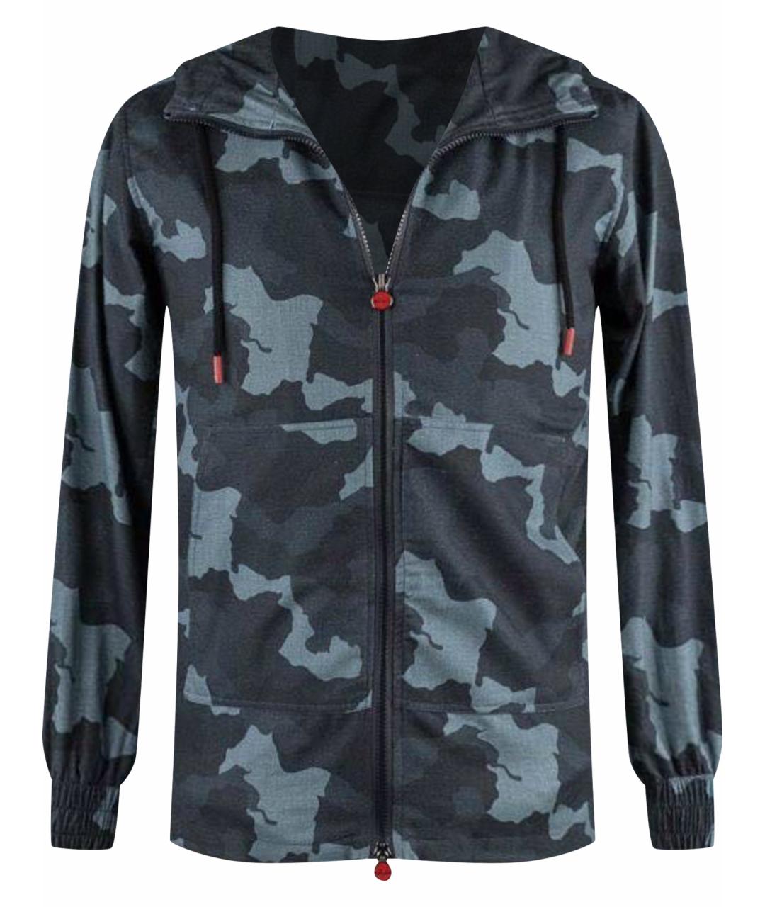 KITON Синяя хлопковая куртка, фото 1