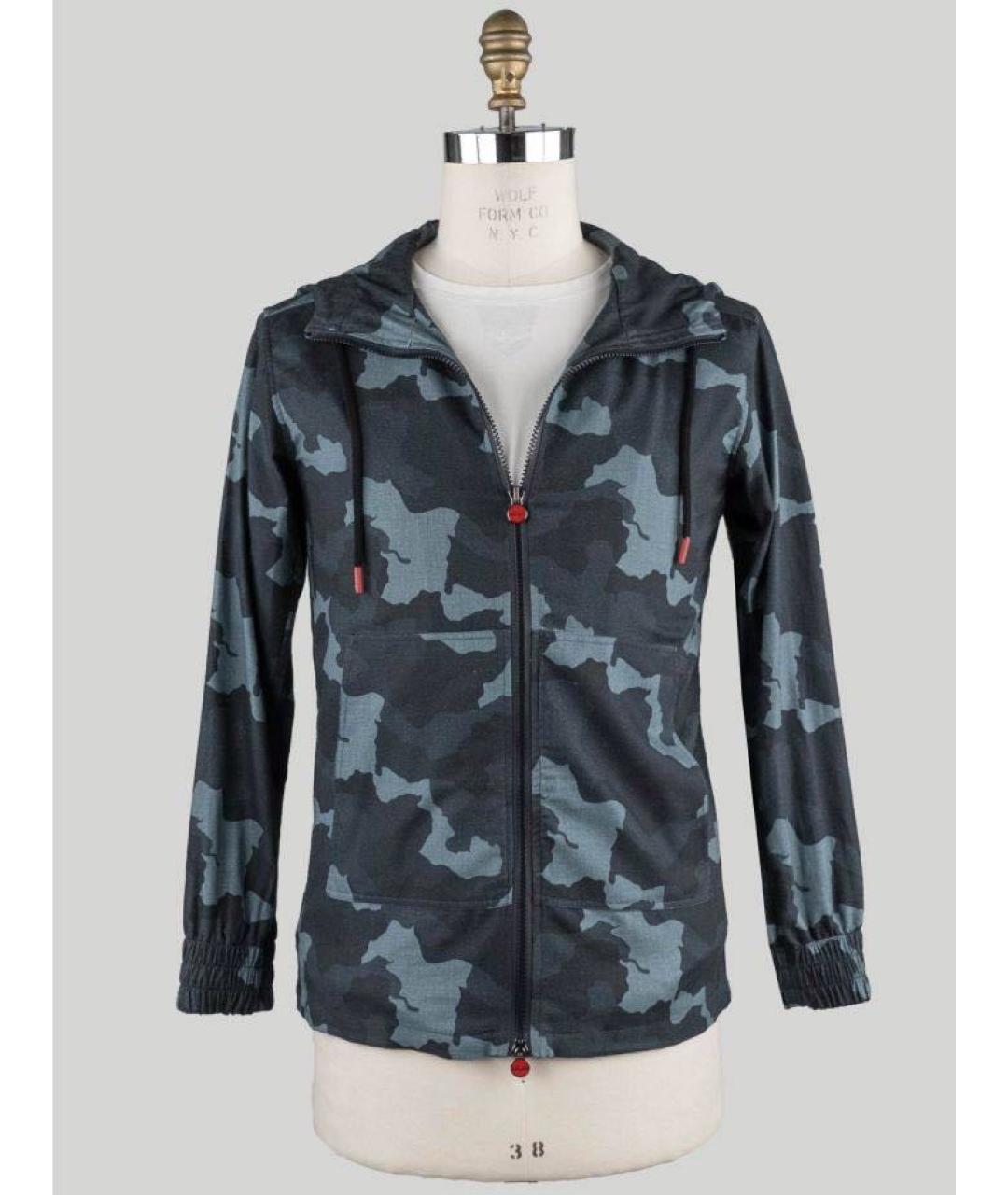 KITON Синяя хлопковая куртка, фото 4
