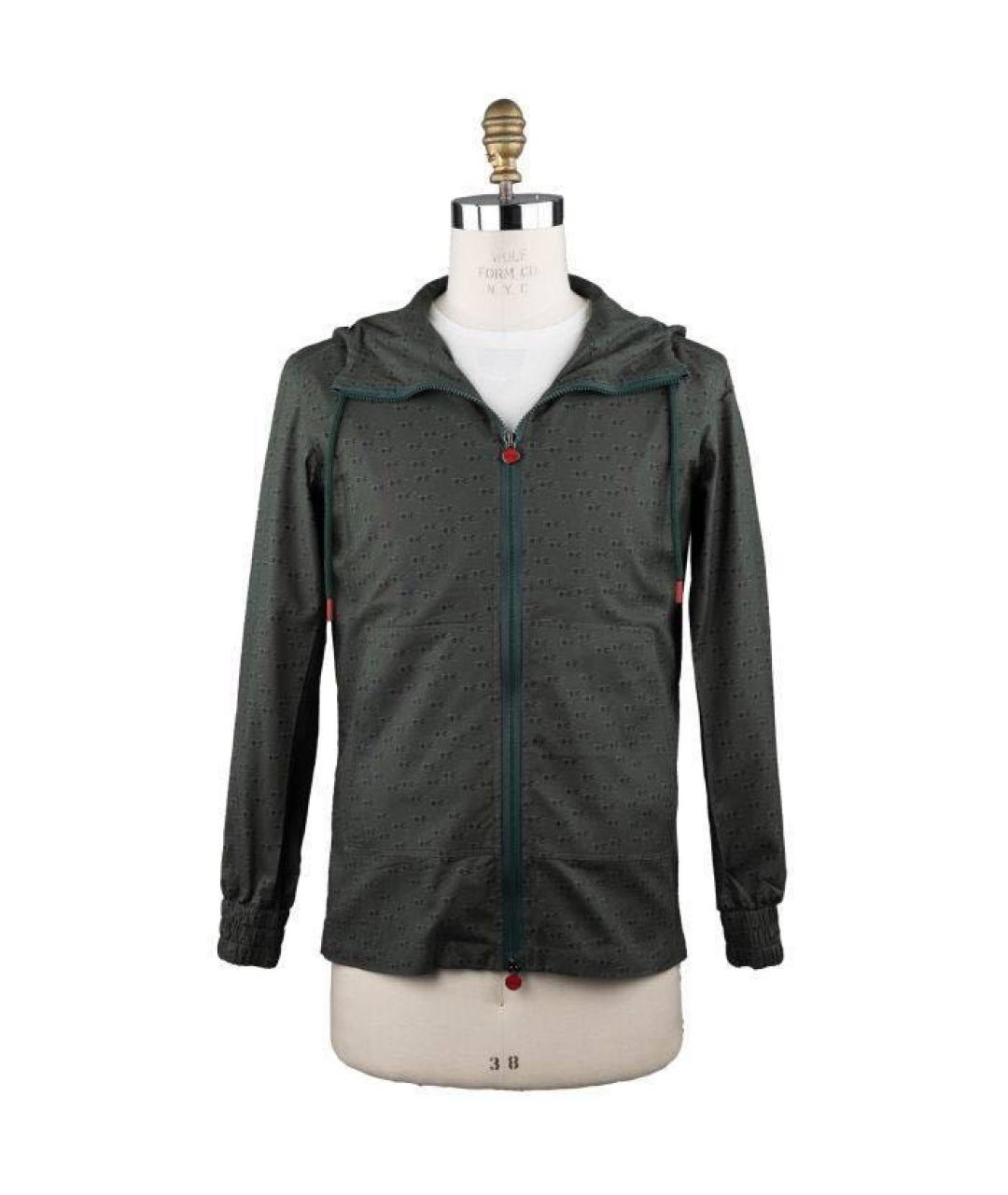 KITON Антрацитовая хлопковая куртка, фото 5