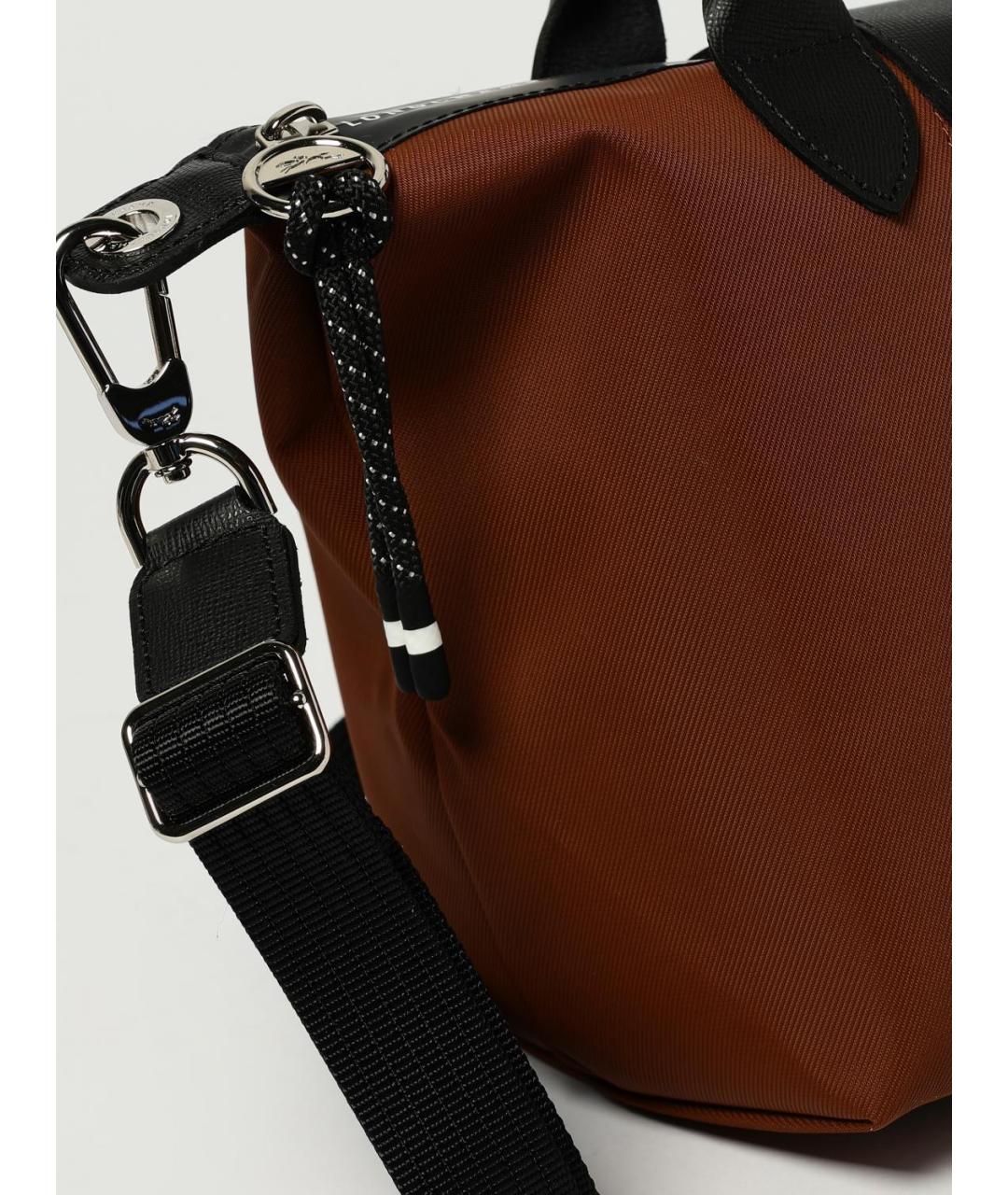 LONGCHAMP Коричневая синтетическая сумка тоут, фото 3