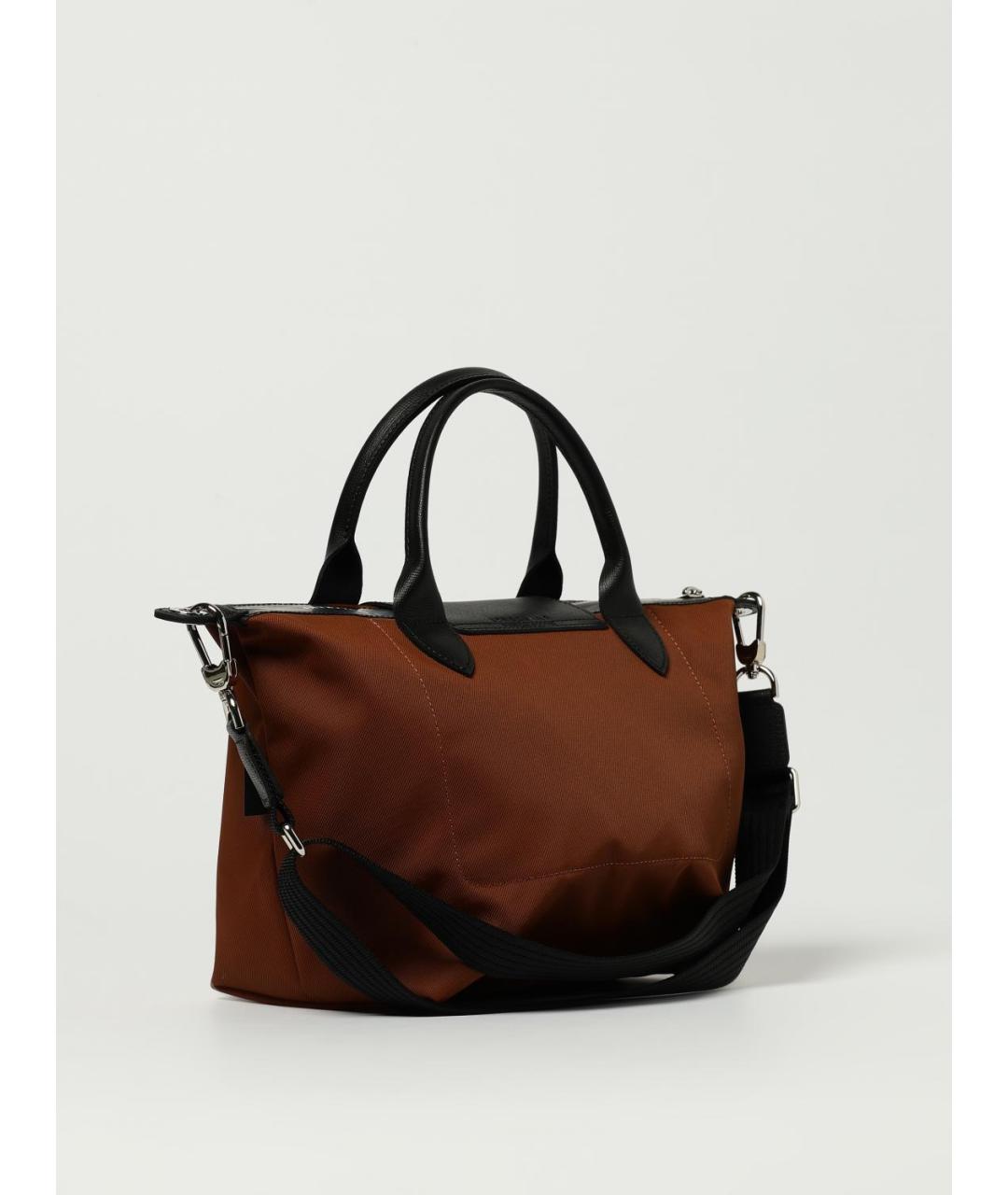 LONGCHAMP Коричневая синтетическая сумка тоут, фото 2