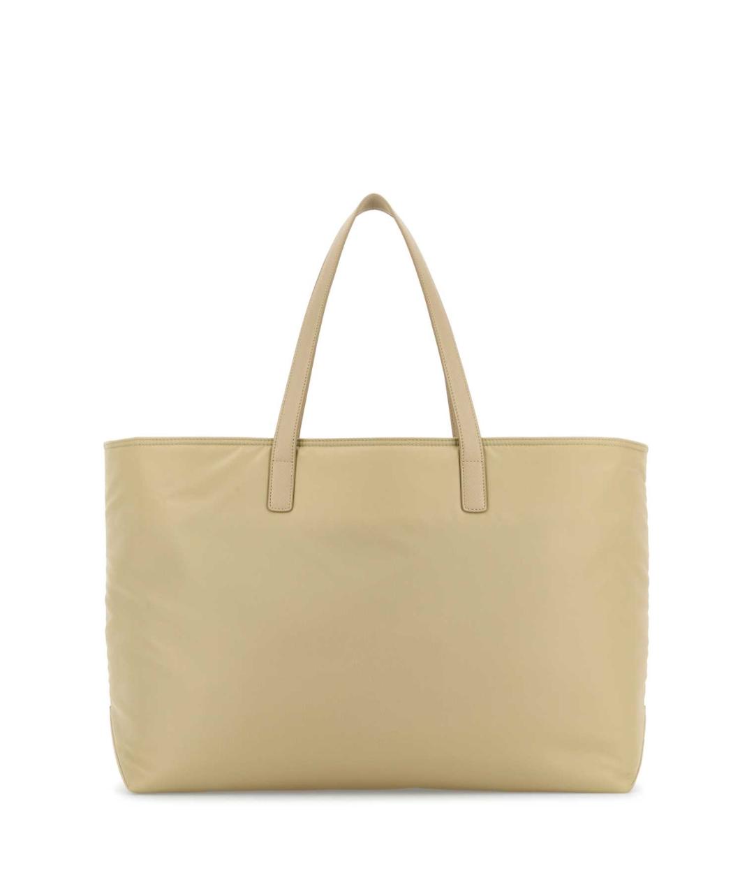 PRADA Бежевая синтетическая сумка тоут, фото 2