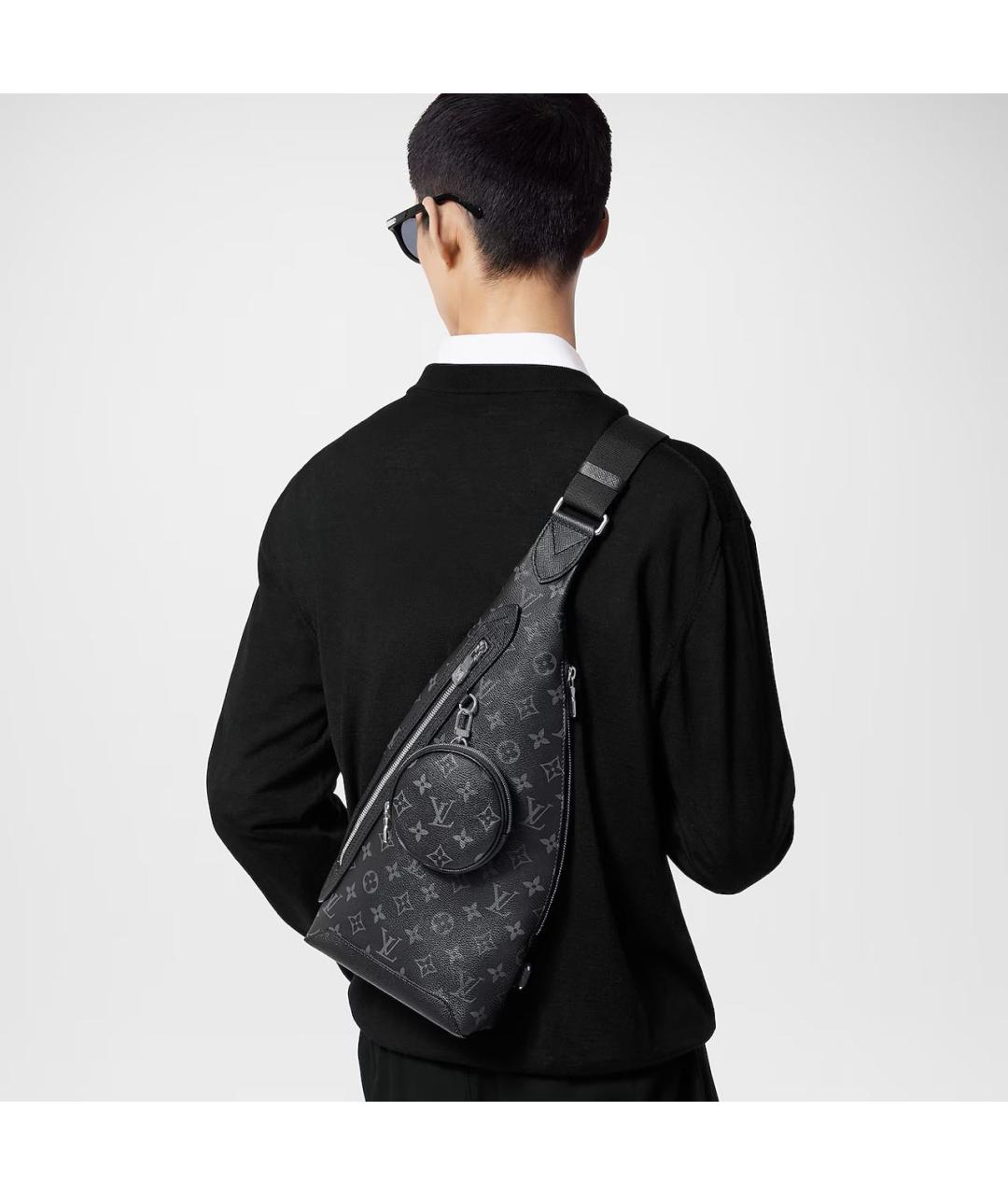LOUIS VUITTON Черная поясная сумка, фото 6