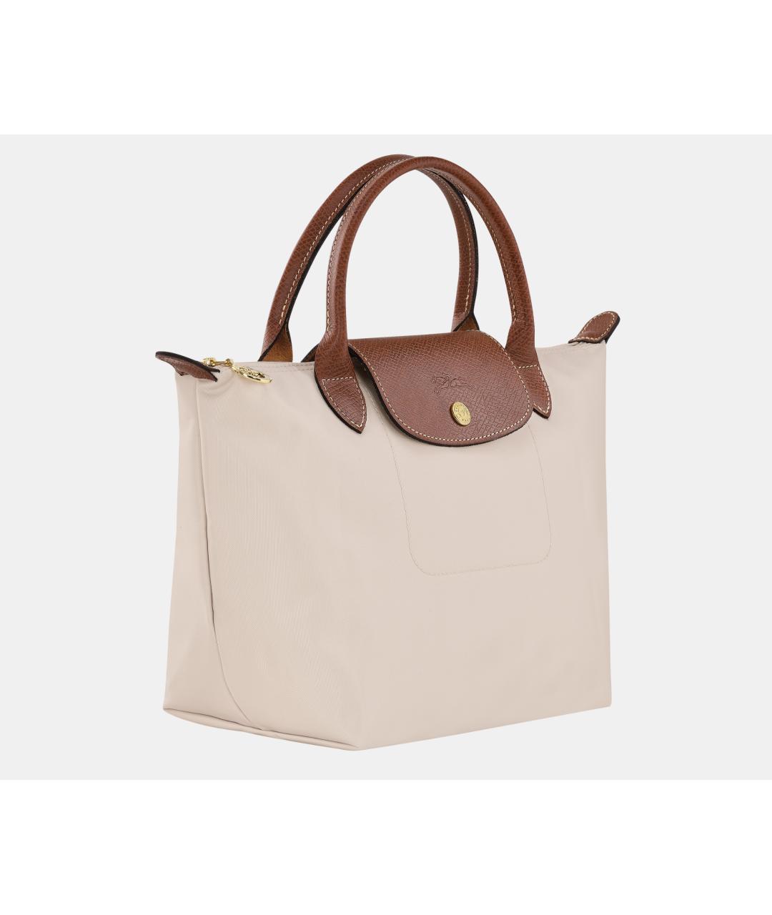 LONGCHAMP Белая кожаная сумка тоут, фото 2