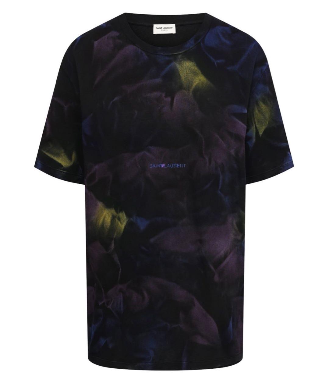 SAINT LAURENT Мульти хлопковая футболка, фото 1