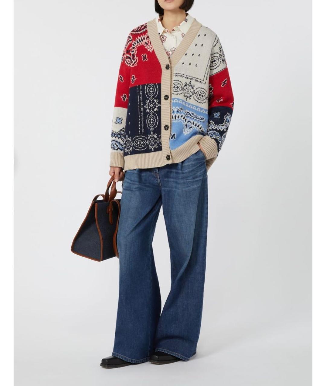 WEEKEND MAX MARA Мульти хлопковый кардиган, фото 4