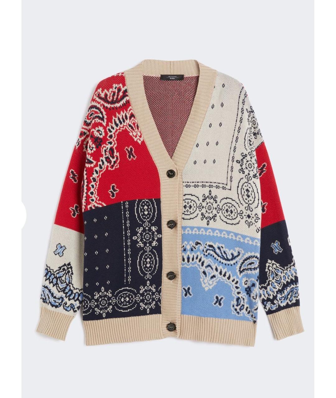 WEEKEND MAX MARA Мульти хлопковый кардиган, фото 8