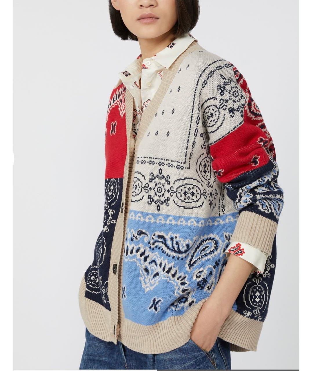 WEEKEND MAX MARA Мульти хлопковый кардиган, фото 3