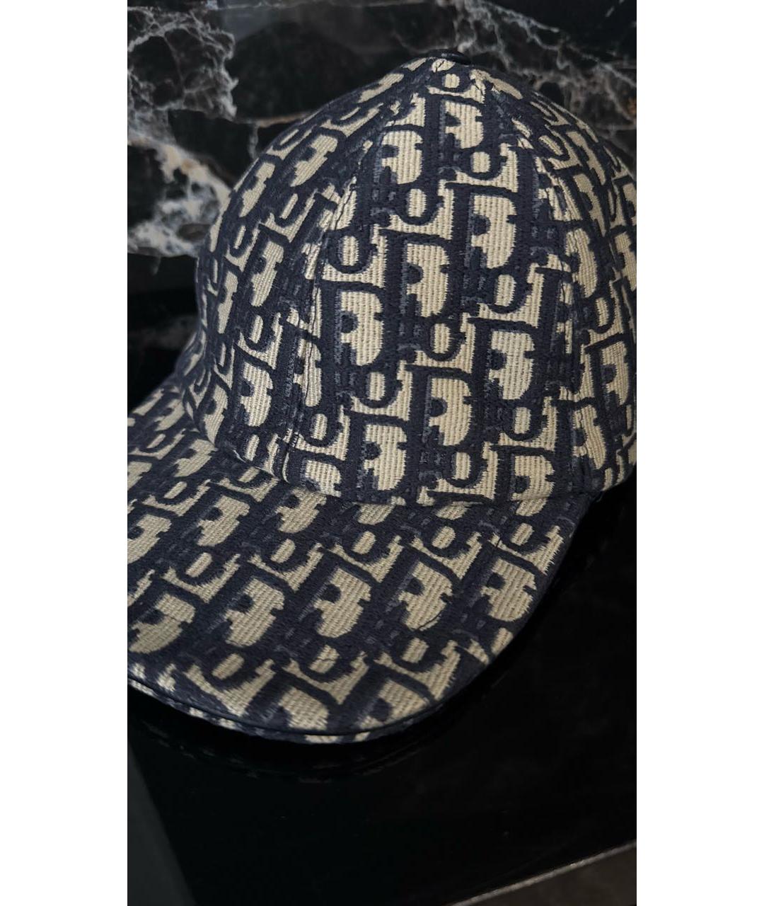 CHRISTIAN DIOR Серая хлопковая кепка, фото 2