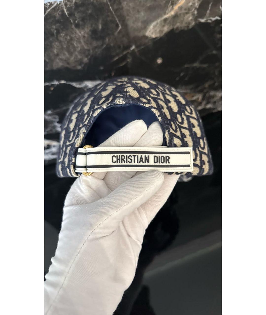 CHRISTIAN DIOR Серая хлопковая кепка, фото 4