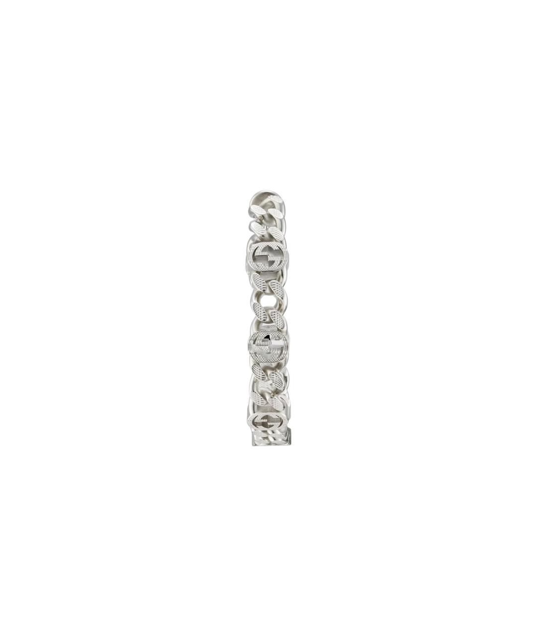 GUCCI Серебряные металлические серьги, фото 2