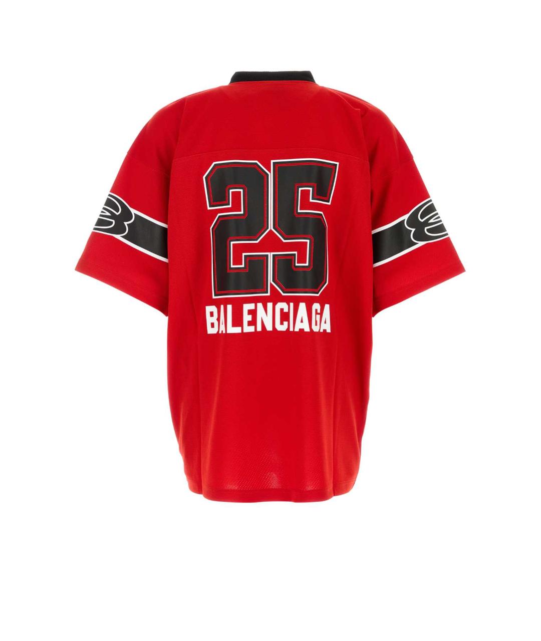 BALENCIAGA Красная футболка, фото 2