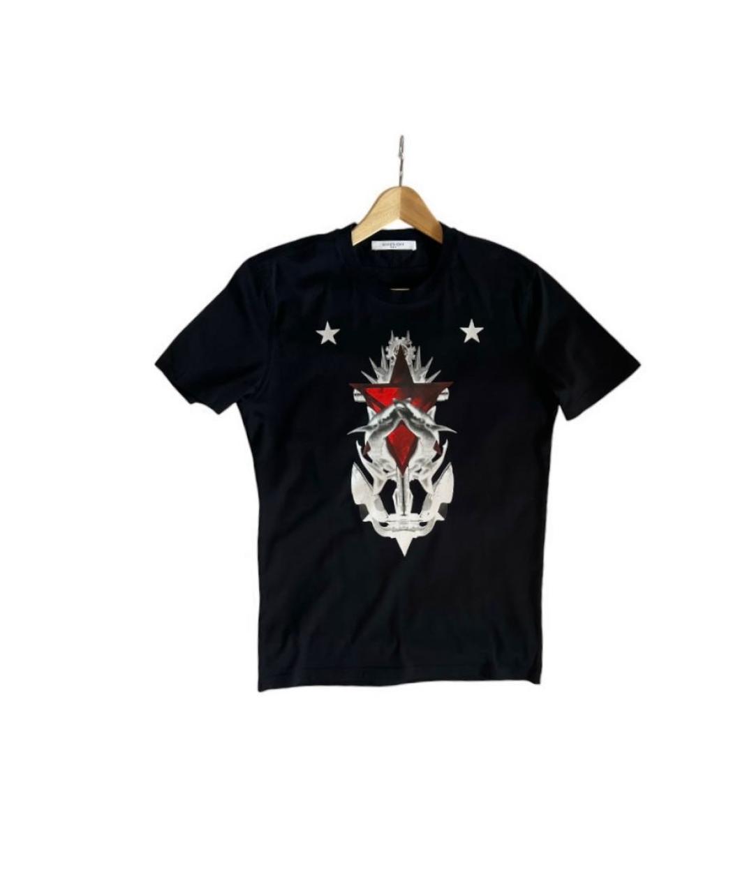 GIVENCHY Черная хлопковая футболка, фото 8
