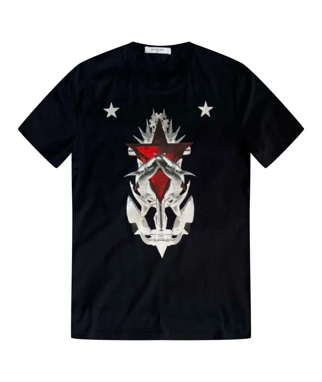 GIVENCHY Черная хлопковая футболка, фото 1