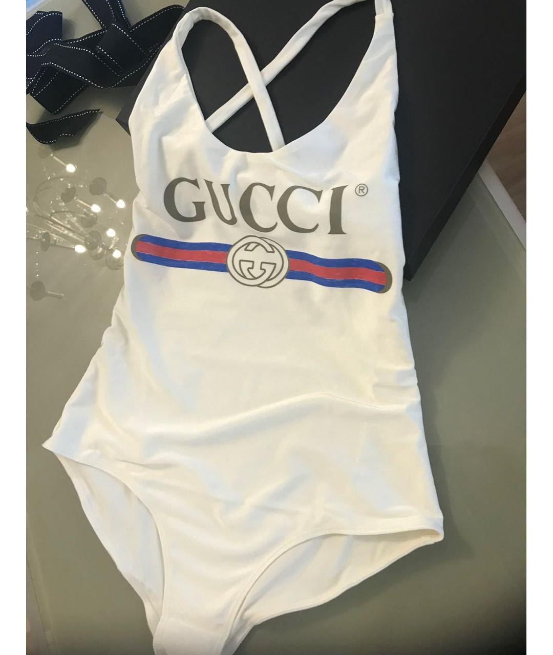 GUCCI Бежевый купальник, фото 2