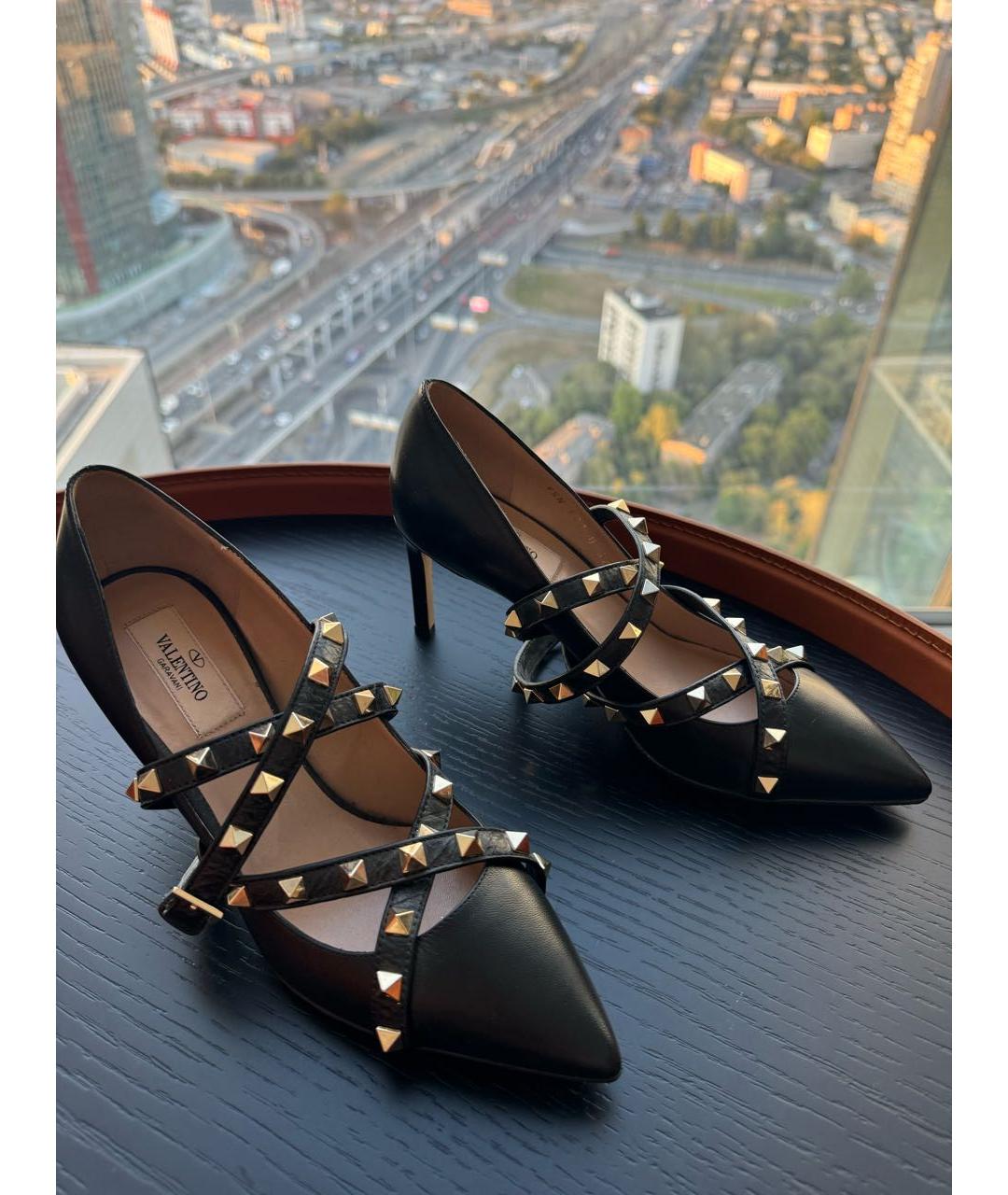 VALENTINO Черные кожаные туфли, фото 2