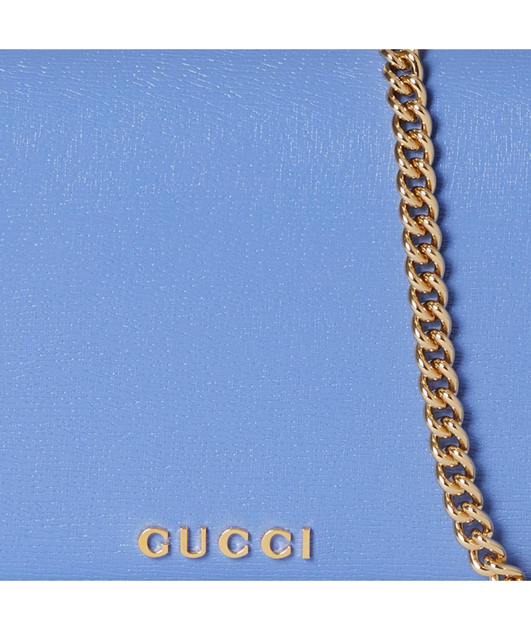 GUCCI Синий кожаный кошелек, фото 8