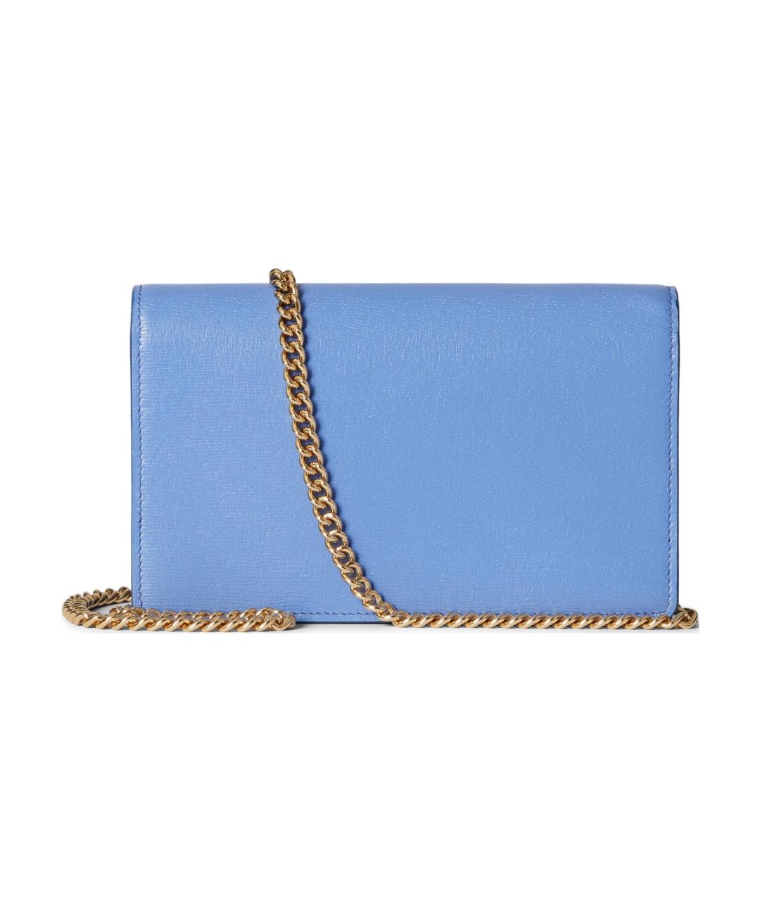 GUCCI Синий кожаный кошелек, фото 4