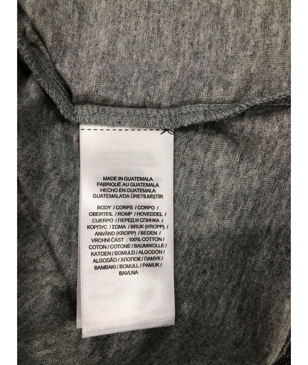 POLO RALPH LAUREN Серая хлопковая футболка, фото 5