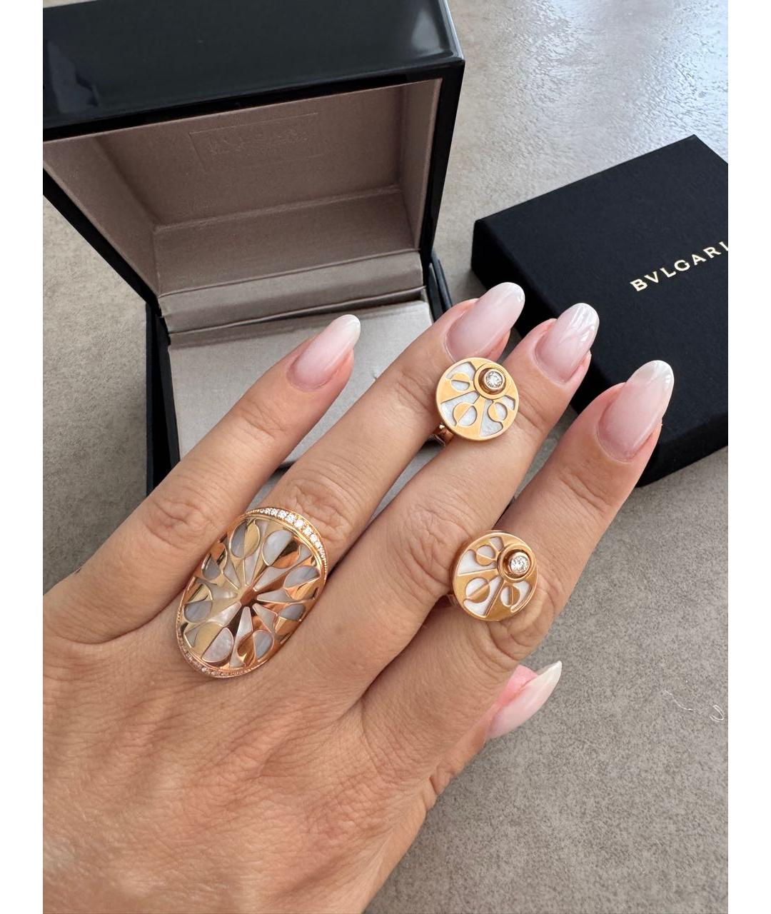 BVLGARI Золотые серьги из розового золота, фото 3