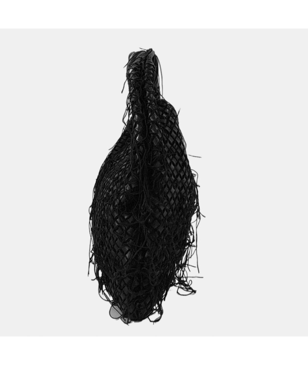 BOTTEGA VENETA Черная жаккардовая сумка через плечо, фото 3